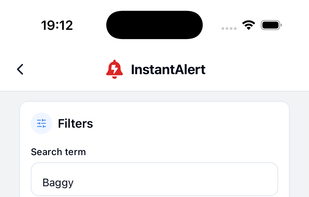 InstantAlert screenshot 1