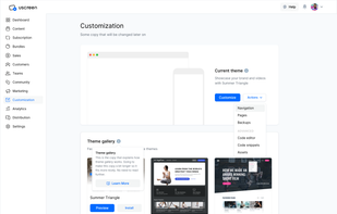 Themes and Customizations