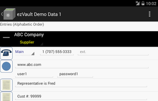 ezVault screenshot 1