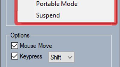 Run on PC startup.

Hide the window in the tray menu (near the clock).

Portable Mode, runs from a USB and requires no install.

Suspend the application