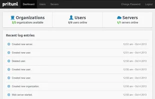Pritunl screenshot 1