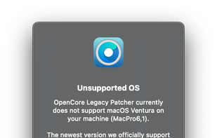 OpenCore Legacy Patcher screenshot 2