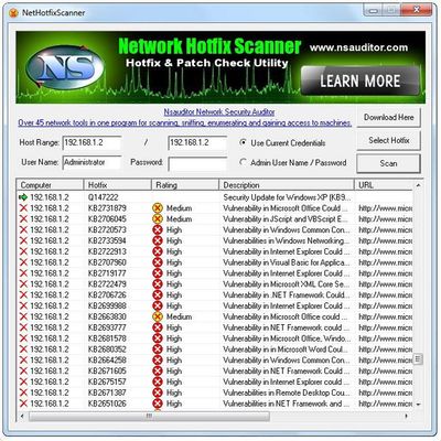 Network Hotfix Scanner Alternatives: Top 10 Vulnerability Scanners.