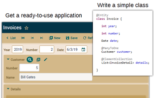 OpenXava screenshot 1