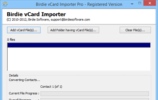 Birdie vCard Importer screenshot 1