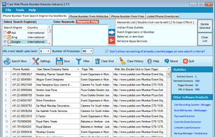 Cute Web Phone Number Extractor screenshot 1