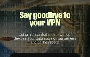 The home page when the app is connecting to the network