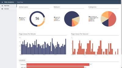 Web Analytics Dashboard Sample