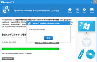 iSumsoft Windows Password Refixer screenshot 2