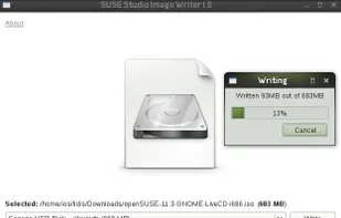 SUSE Studio ImageWriter screenshot 1