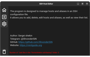 SSH Host Editor screenshot 2