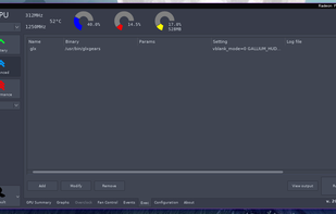 Exec (Execution) tab