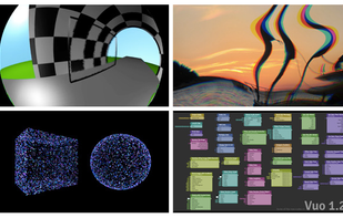 New nodes in Vuo 1.2 and examples using them.