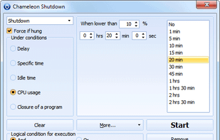 Chameleon Shutdown screenshot 2