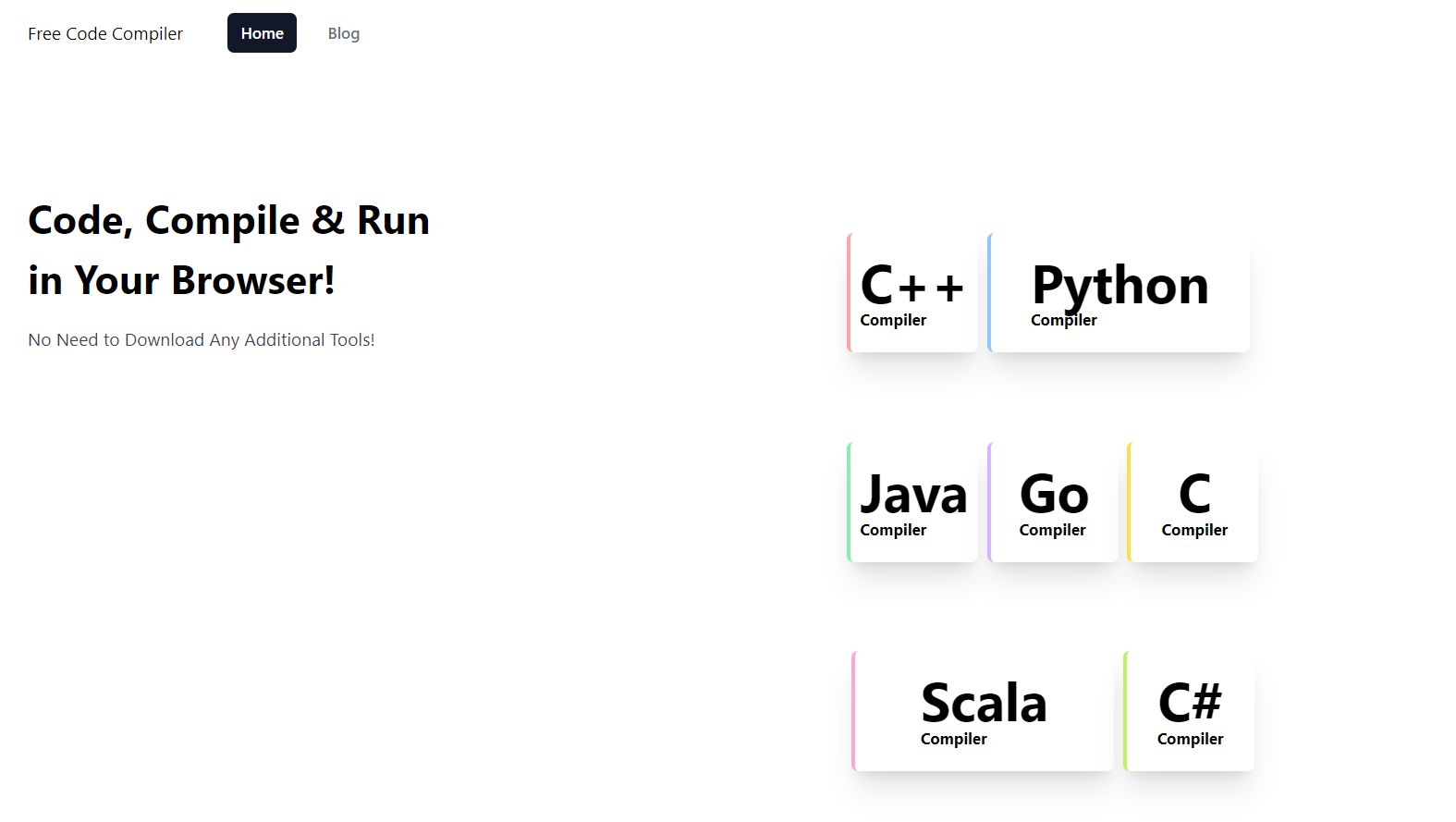 Compilador C Online - myCompiler