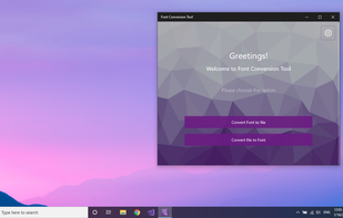Font Converter Tool screenshot 1