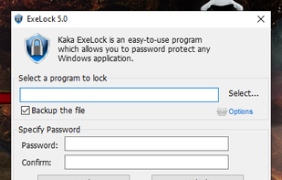 Kaka ExeLock screenshot 1