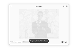 Letterpress ASCII screenshot 2