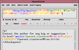Visual REGEXP screenshot 2