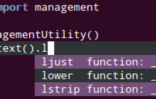 jedi-vim screenshot 1