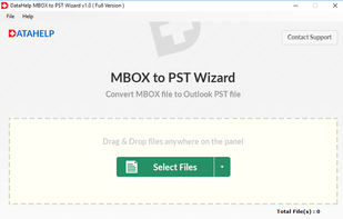 DataHelp Software MBOX to PST Wizard screenshot 1