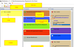MiniKanban screenshot 1