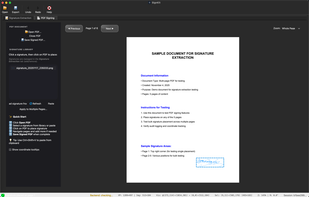 PDF signing with signature library