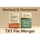 Verti Horiz Text File Merger