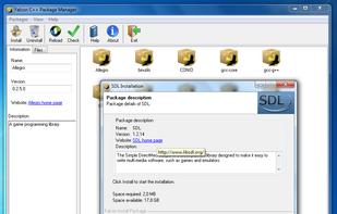 Falcon C++ IDE screenshot 2