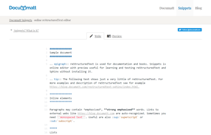 Documatt Snippets screenshot 2