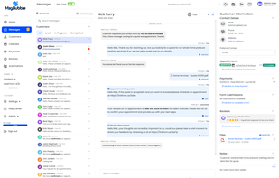 Message Center - Send SMS text messages to customers