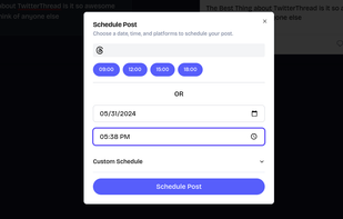 TwitterThread Create Post
