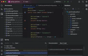 IntelliJ IDEA provides first-class support for leading frameworks with dedicated assistance for Jakarta EE, JPA, Reactor, Spring and Spring Boot, and other popular frameworks.