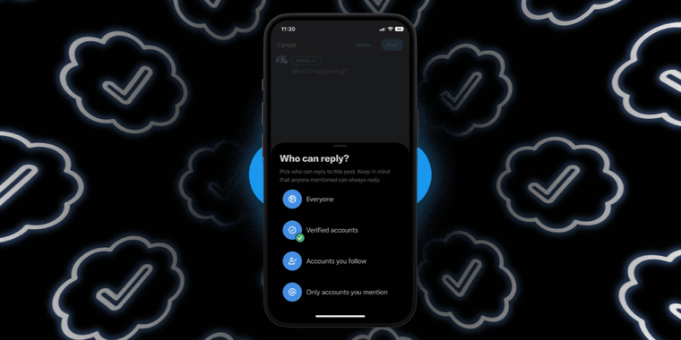 X is introducing a new feature to restrict replies to paid verified accounts image