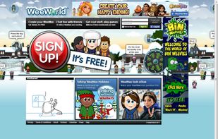 WeeWorld Homepage