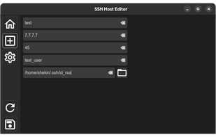SSH Host Editor screenshot 3