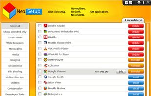 NeoSetup Updater screenshot 1