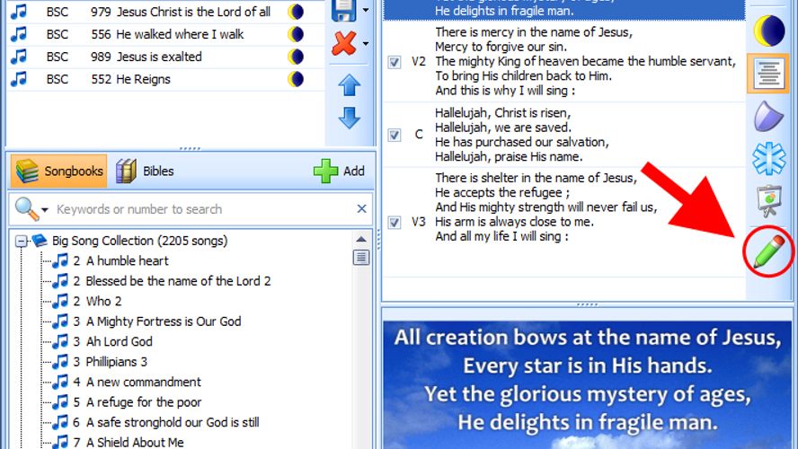 VideoPsalm Free worship presentation software for churches