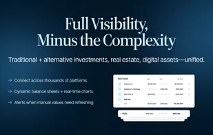 A unified view of real estate, investments, and digital assets brought together into a single dynamic balance sheet.