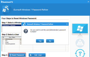 iSumsoft Windows 7 Password Refixer screenshot 2