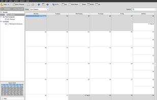 Calendar - Weekly View