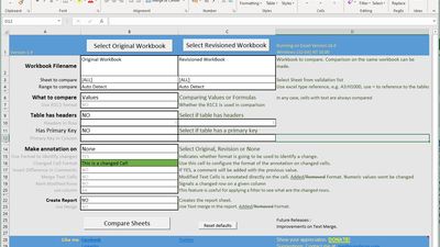 Excel Sheet Comparator screenshot 1