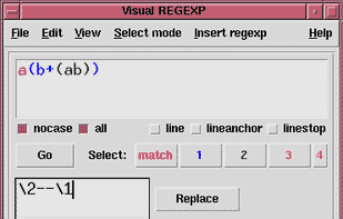 Visual REGEXP screenshot 1