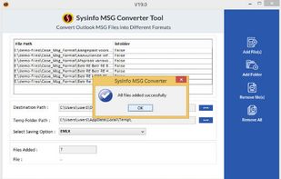 SysInfo MSG Converter screenshot 1