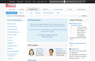 HR Department Page