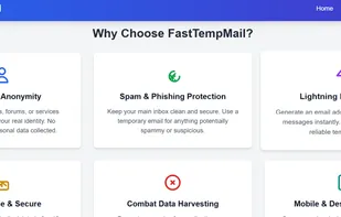 Fast Temp mail screenshot 1