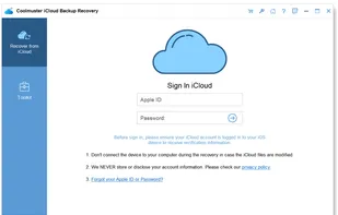 Coolmuster iCloud Backup Recovery screenshot 1