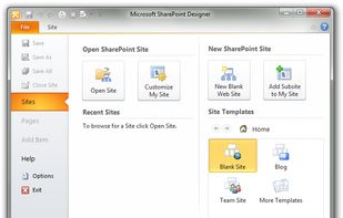 Microsoft Sharepoint Designer screenshot 1
