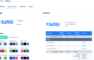 Edit and preview the appearance of your price quote