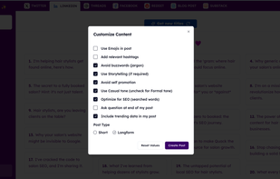 Authentic Posts screenshot 2